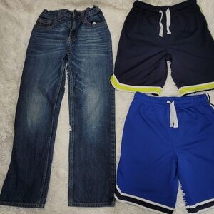 Boy Oshkosh B'Gosh basketball Shorts And Jeans 3 items Lot